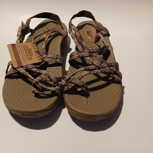 Skechers Ladies Outdoor Lifestyle Reggaes Sandals. NWT. Size 9 - Picture 4 of 11